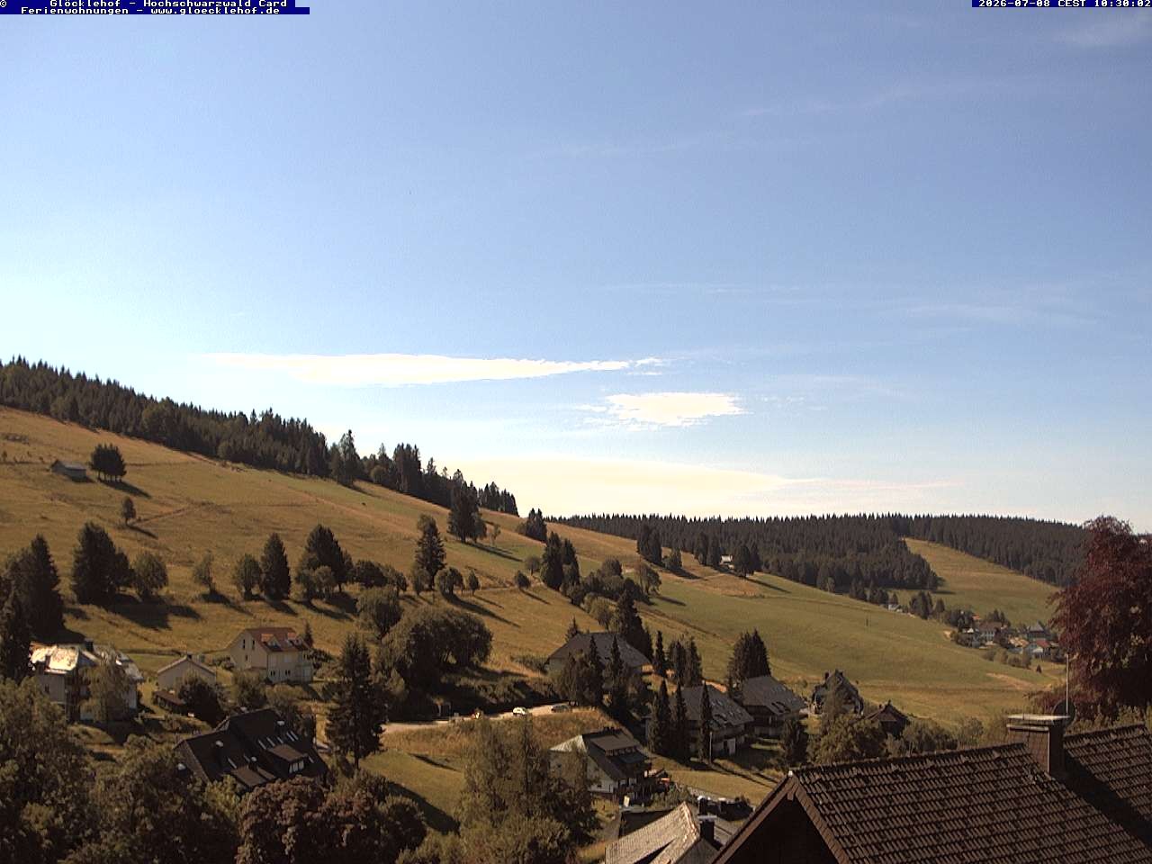 Archived image Webcam Todtnau: guest house Glöcklehof