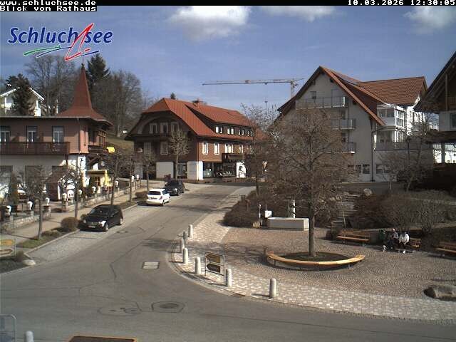 Archiv Foto Webcam Schluchsee: Rathausvorplatz