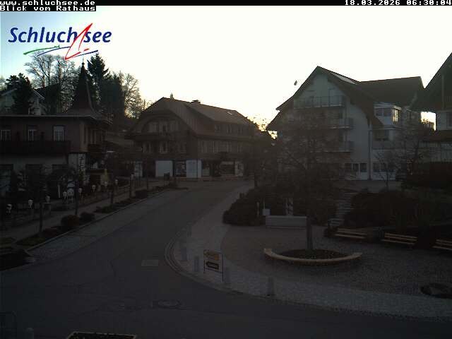 Archiv Foto Webcam Schluchsee: Rathausvorplatz