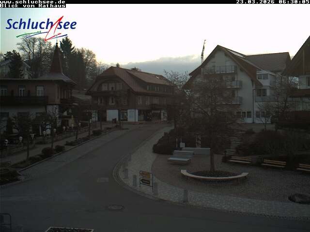 Archiv Foto Webcam Schluchsee: Rathausvorplatz