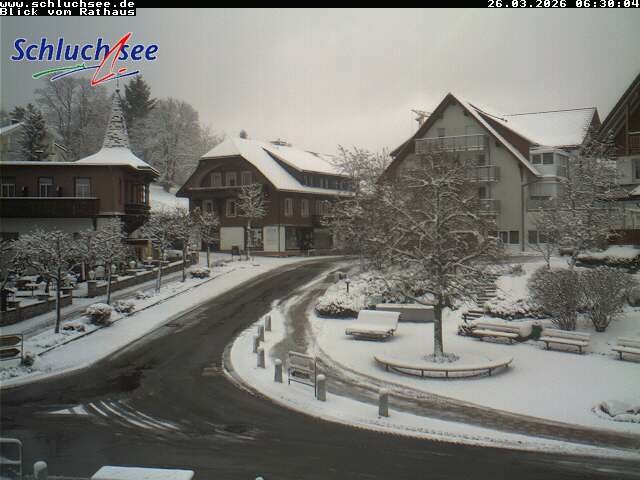 Archiv Foto Webcam Schluchsee: Rathausvorplatz
