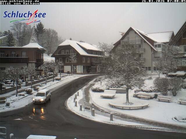 Archiv Foto Webcam Schluchsee: Rathausvorplatz