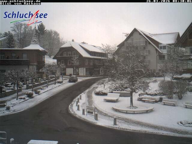Archiv Foto Webcam Schluchsee: Rathausvorplatz