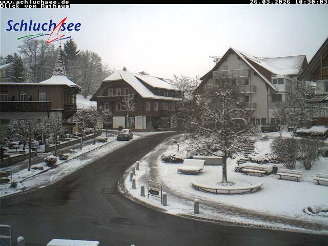 Archiv Foto Webcam Schluchsee: Rathausvorplatz