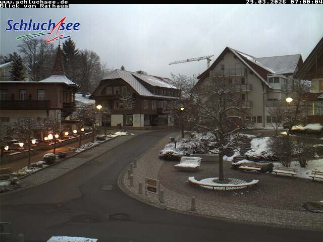 Archived image Webcam Schluchsee: Town hall
