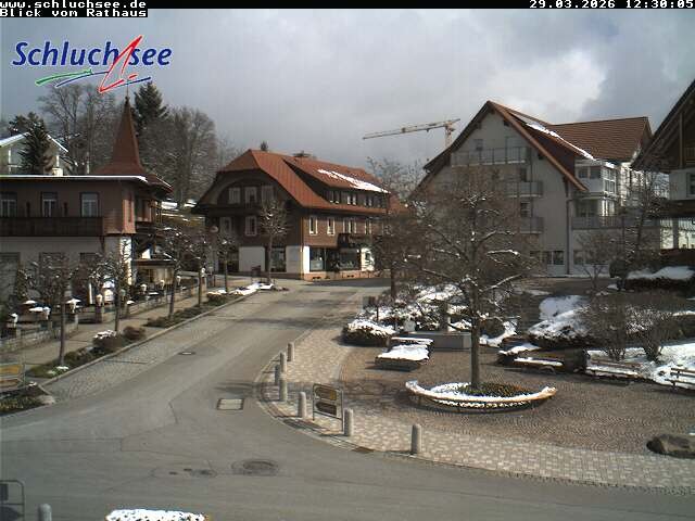 Archived image Webcam Schluchsee: Town hall