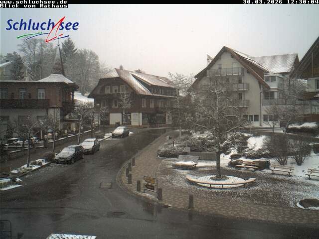 Archiv Foto Webcam Schluchsee: Rathausvorplatz