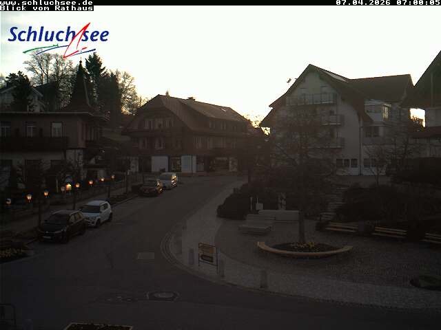 Archived image Webcam Schluchsee: Town hall