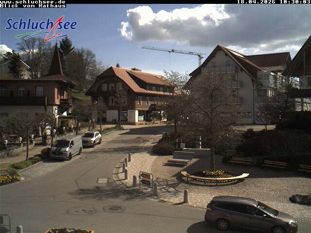 Archiv Foto Webcam Schluchsee: Rathausvorplatz