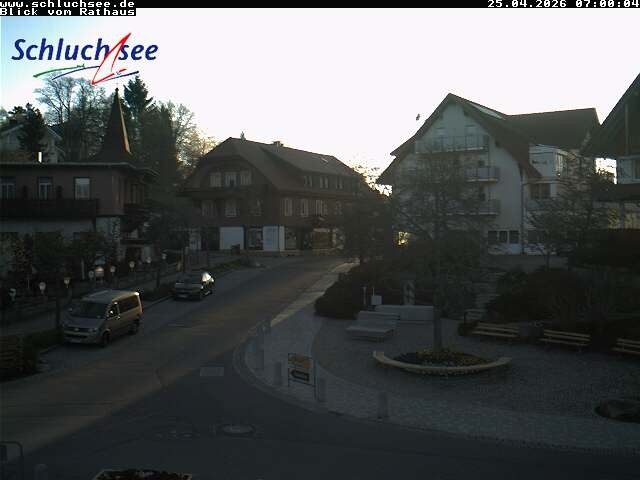 Archived image Webcam Schluchsee: Town hall