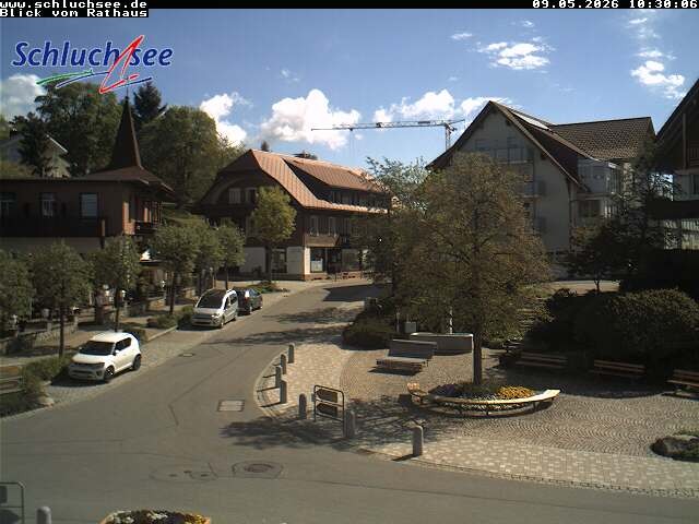 Archiv Foto Webcam Schluchsee: Rathausvorplatz