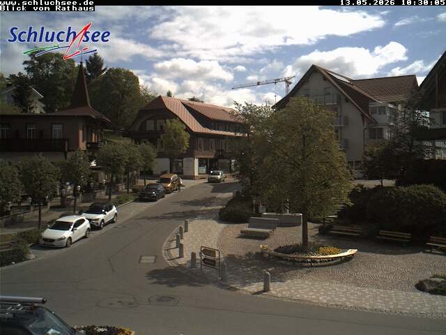 Archived image Webcam Schluchsee: Town hall