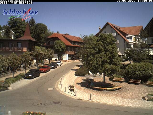Archiv Foto Webcam Schluchsee: Rathausvorplatz