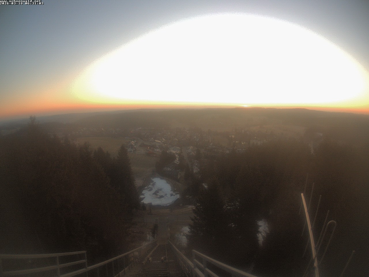 Archived image Webcam View to Schoenwald