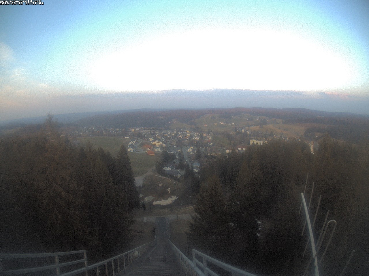 Archived image Webcam View to Schoenwald