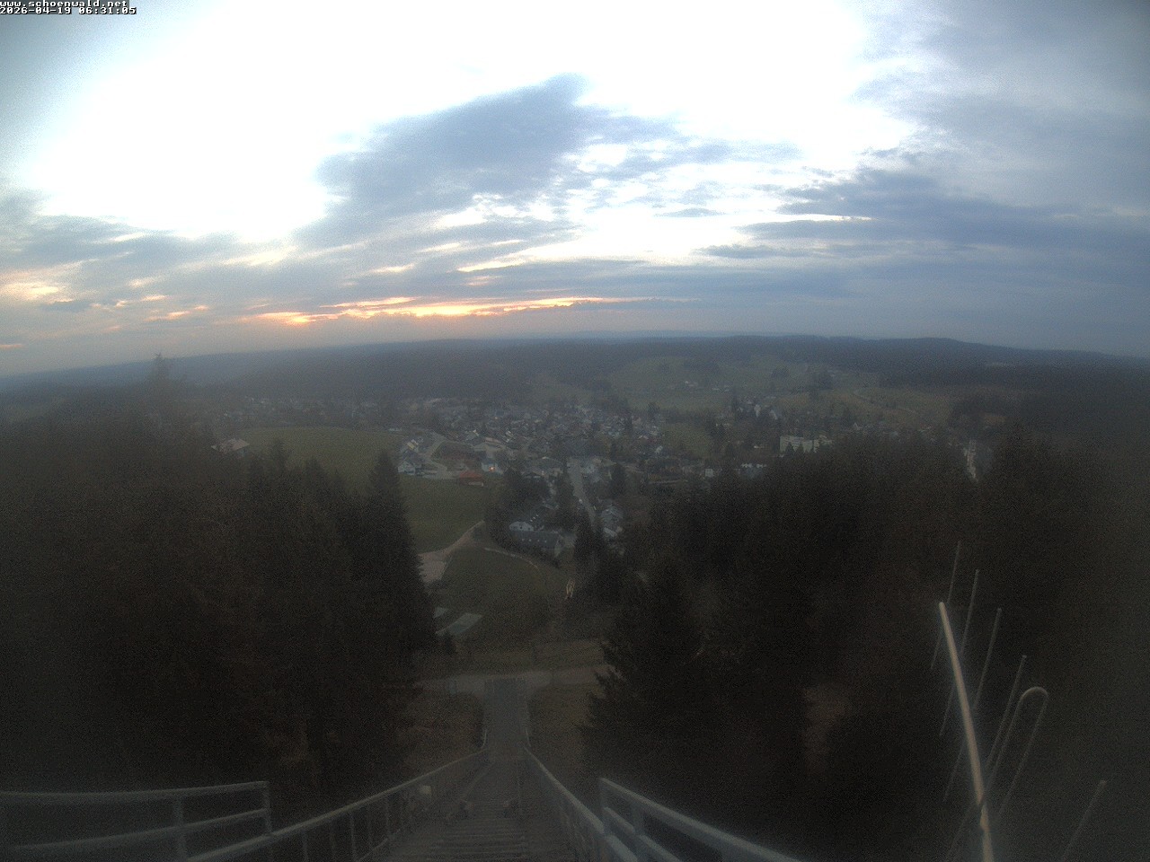 Archived image Webcam View to Schoenwald