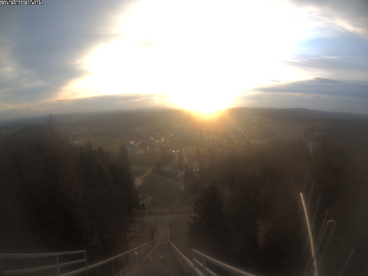 Archived image Webcam View to Schoenwald