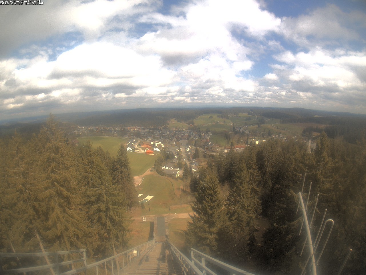 Archived image Webcam View to Schoenwald