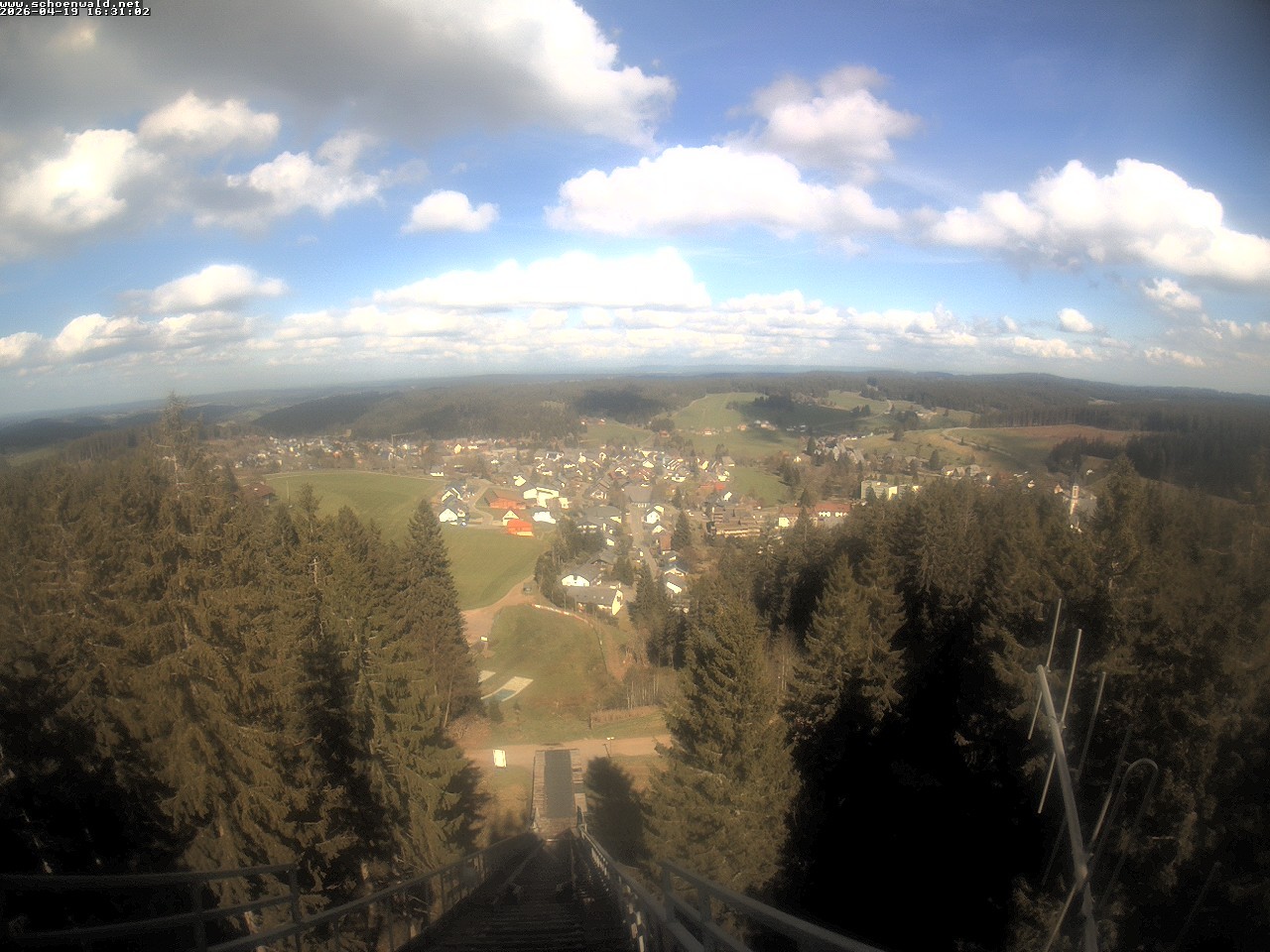 Archived image Webcam View to Schoenwald