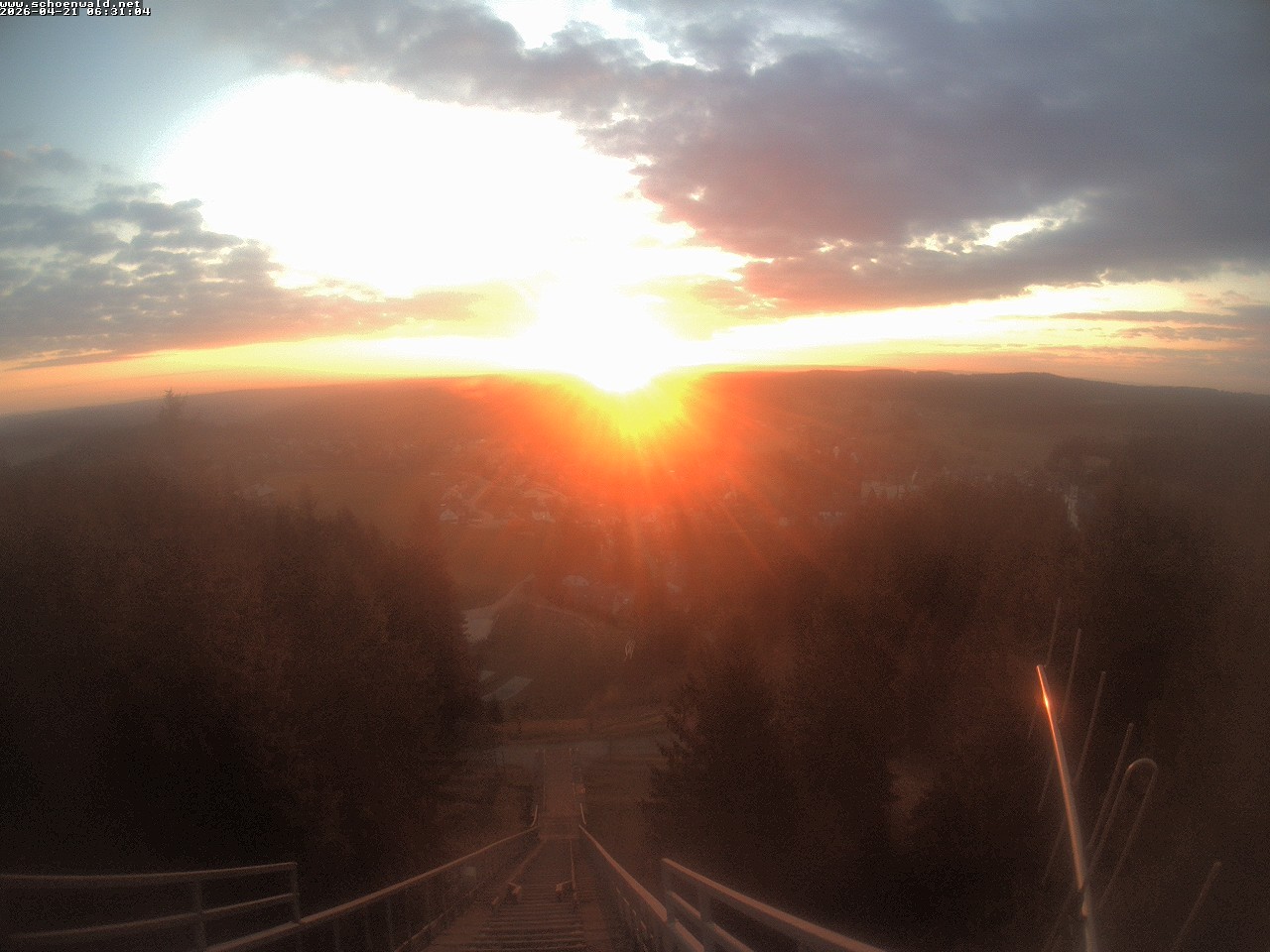 Archived image Webcam View to Schoenwald