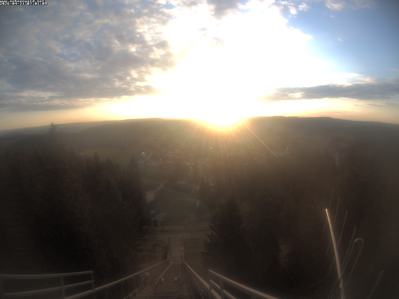 Archived image Webcam View to Schoenwald