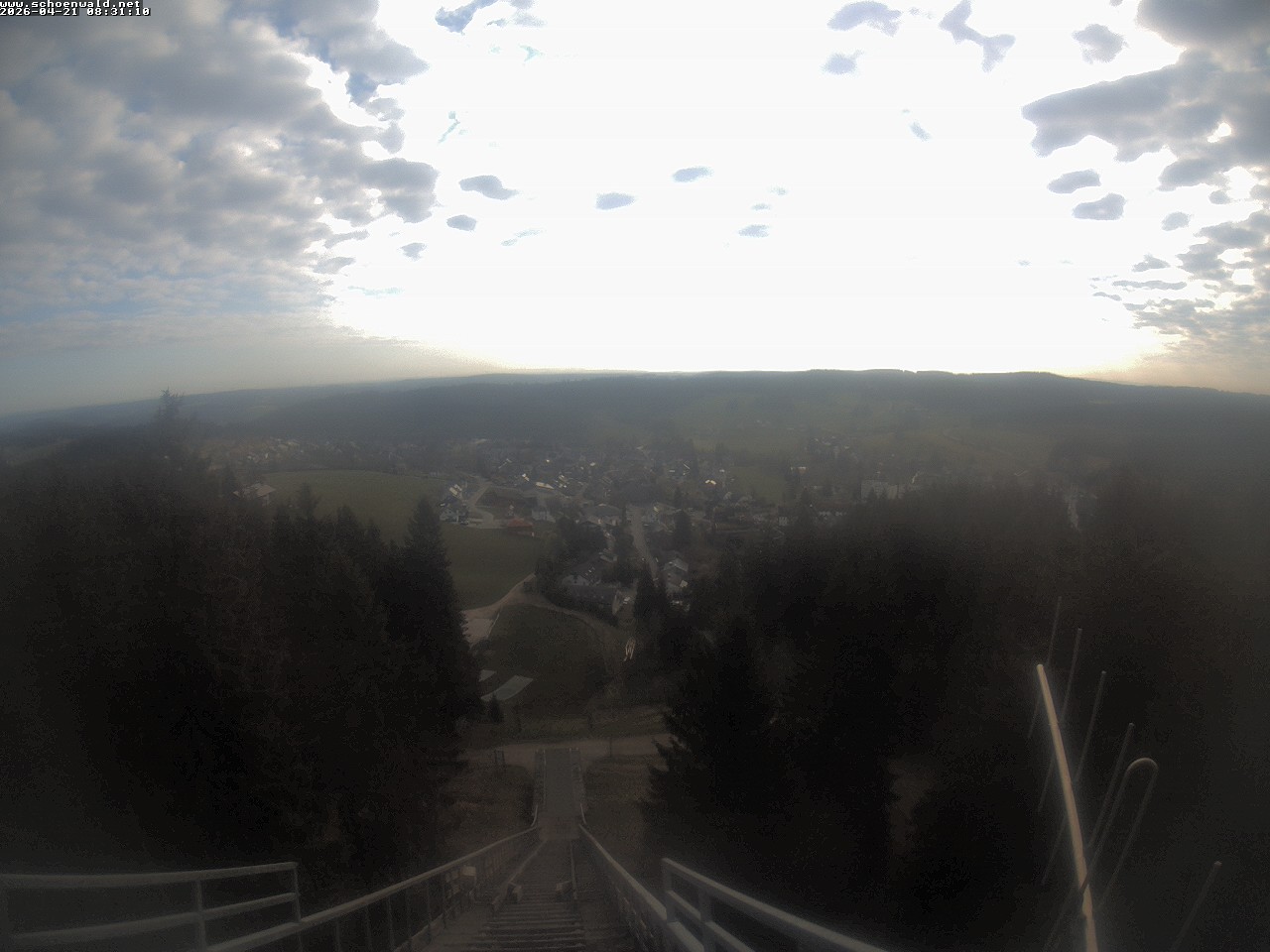 Archived image Webcam View to Schoenwald