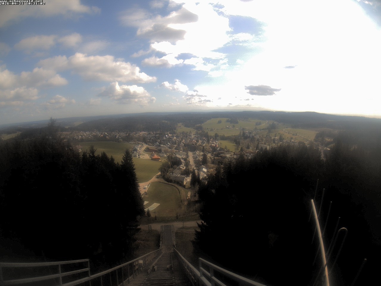 Archived image Webcam View to Schoenwald