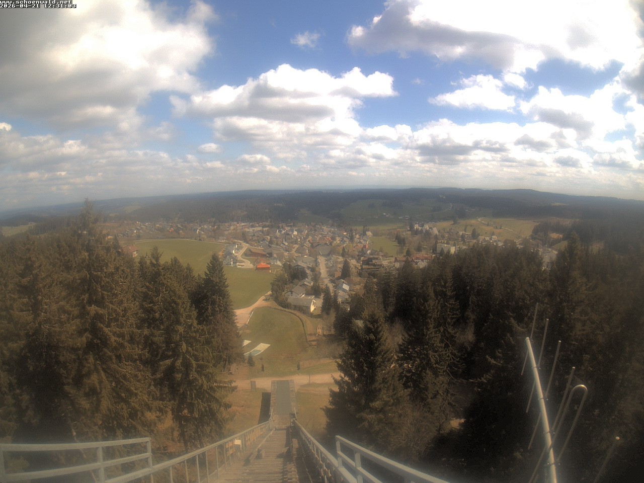 Archived image Webcam View to Schoenwald