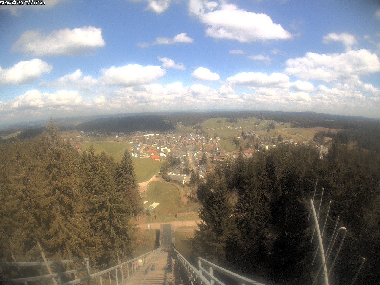 Archived image Webcam View to Schoenwald