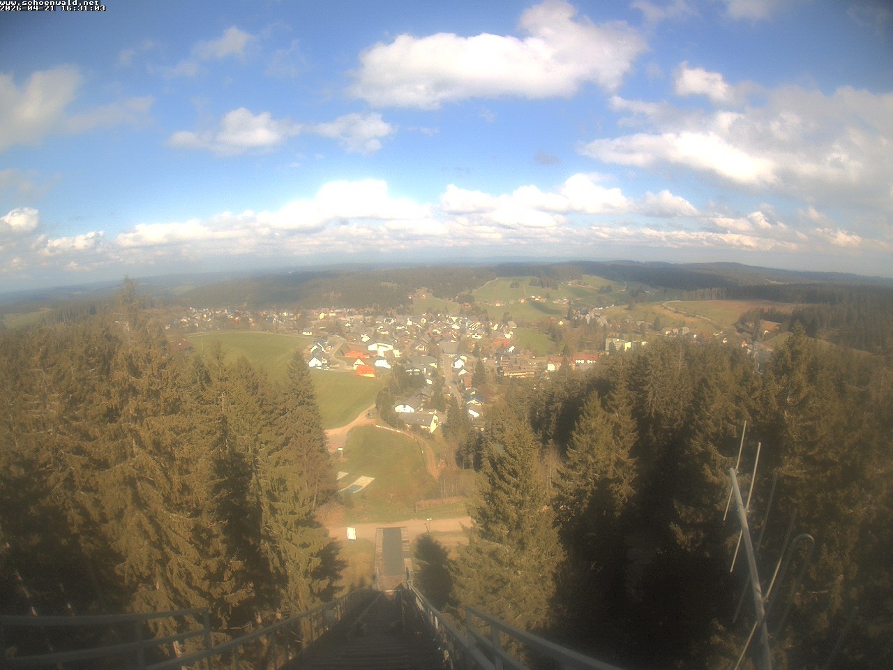 Archived image Webcam View to Schoenwald