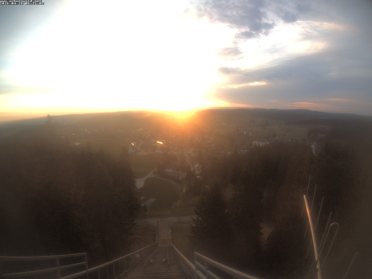 Archived image Webcam View to Schoenwald