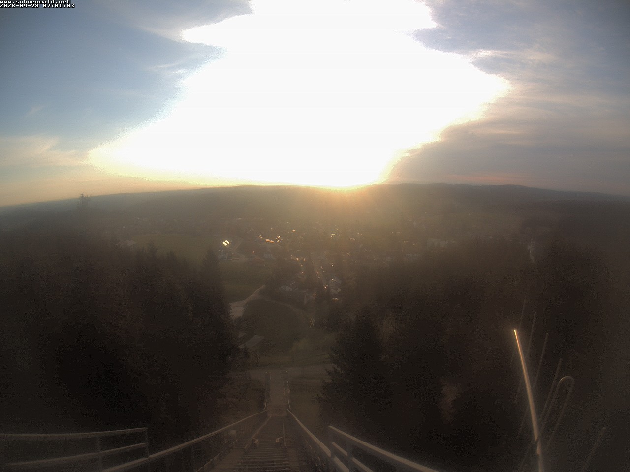 Archived image Webcam View to Schoenwald