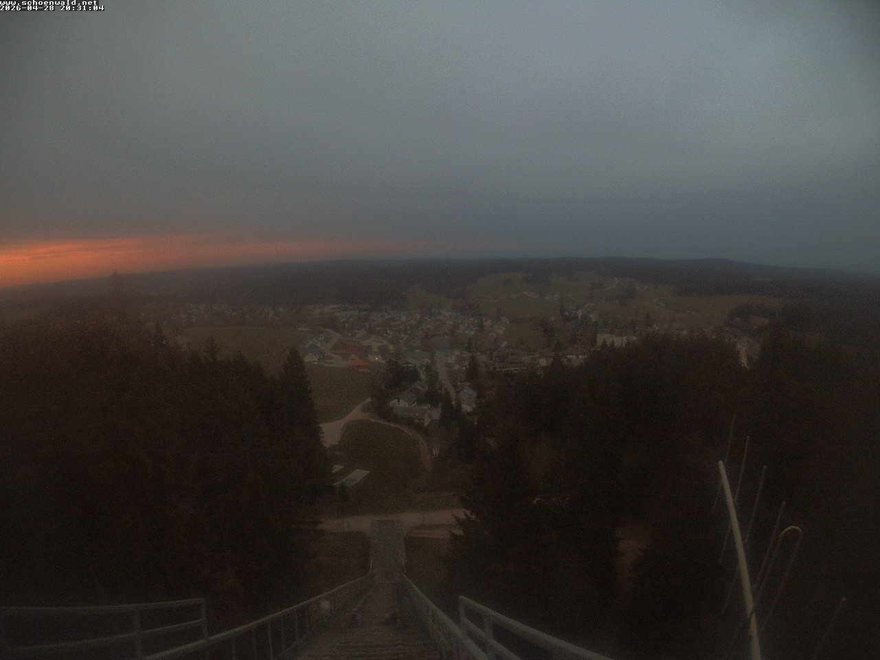 Archived image Webcam View to Schoenwald