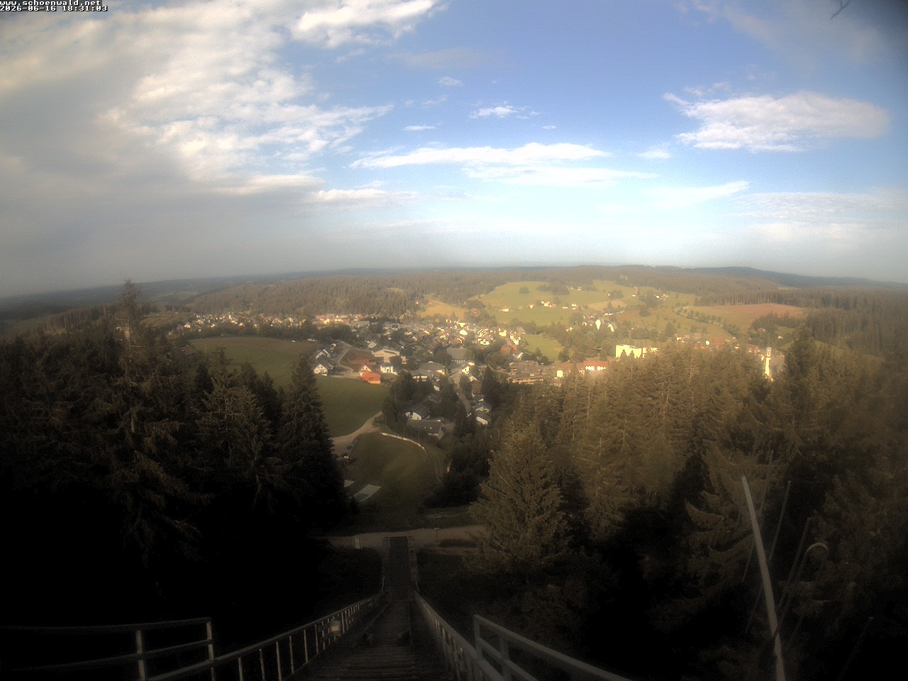 Archived image Webcam View to Schoenwald