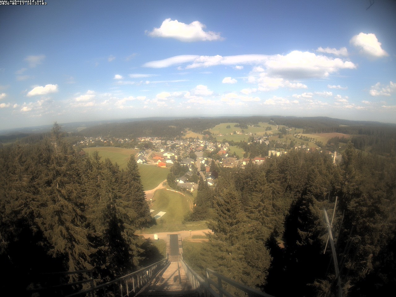 Archived image Webcam View to Schoenwald