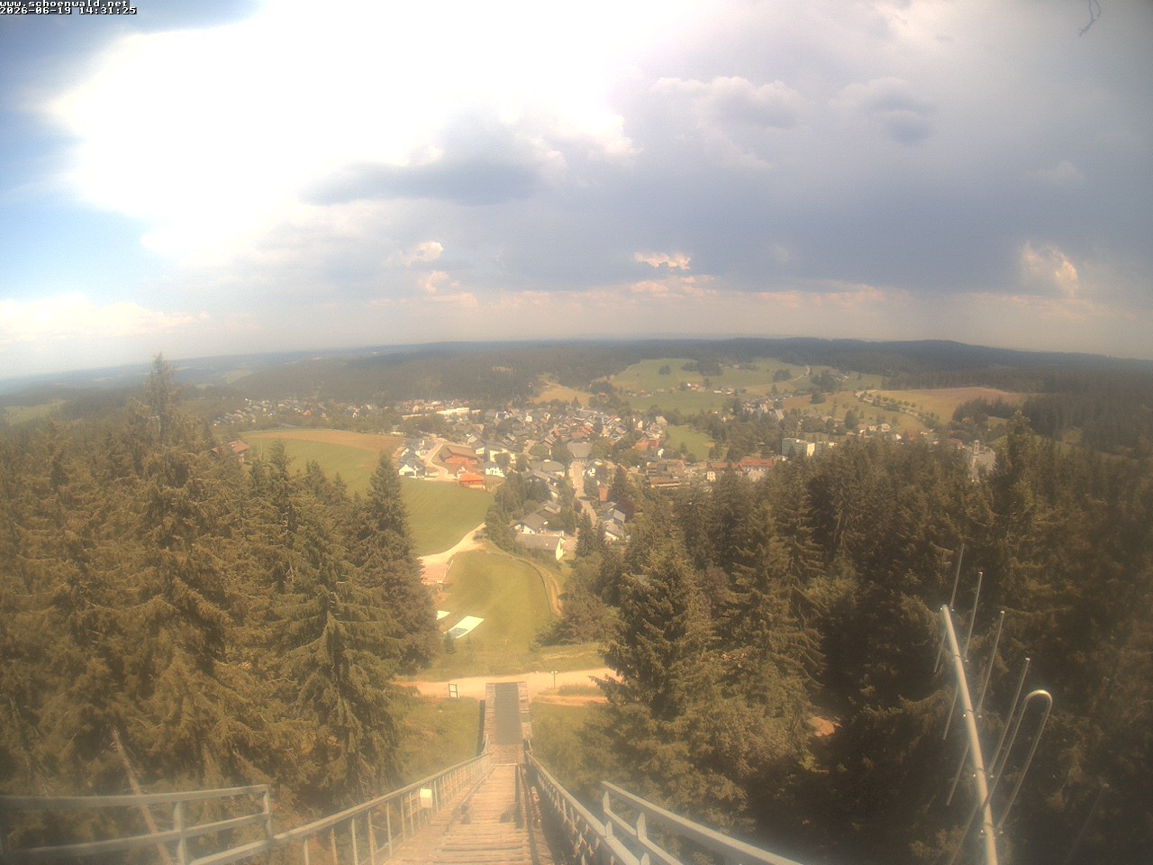 Archived image Webcam View to Schoenwald