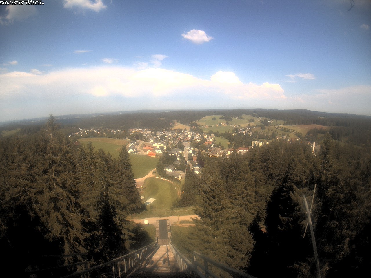 Archived image Webcam View to Schoenwald