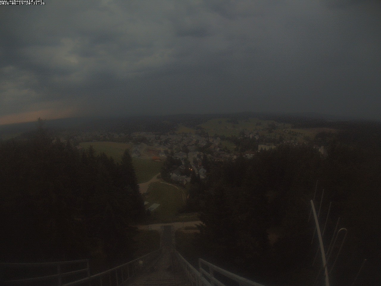 Archived image Webcam View to Schoenwald