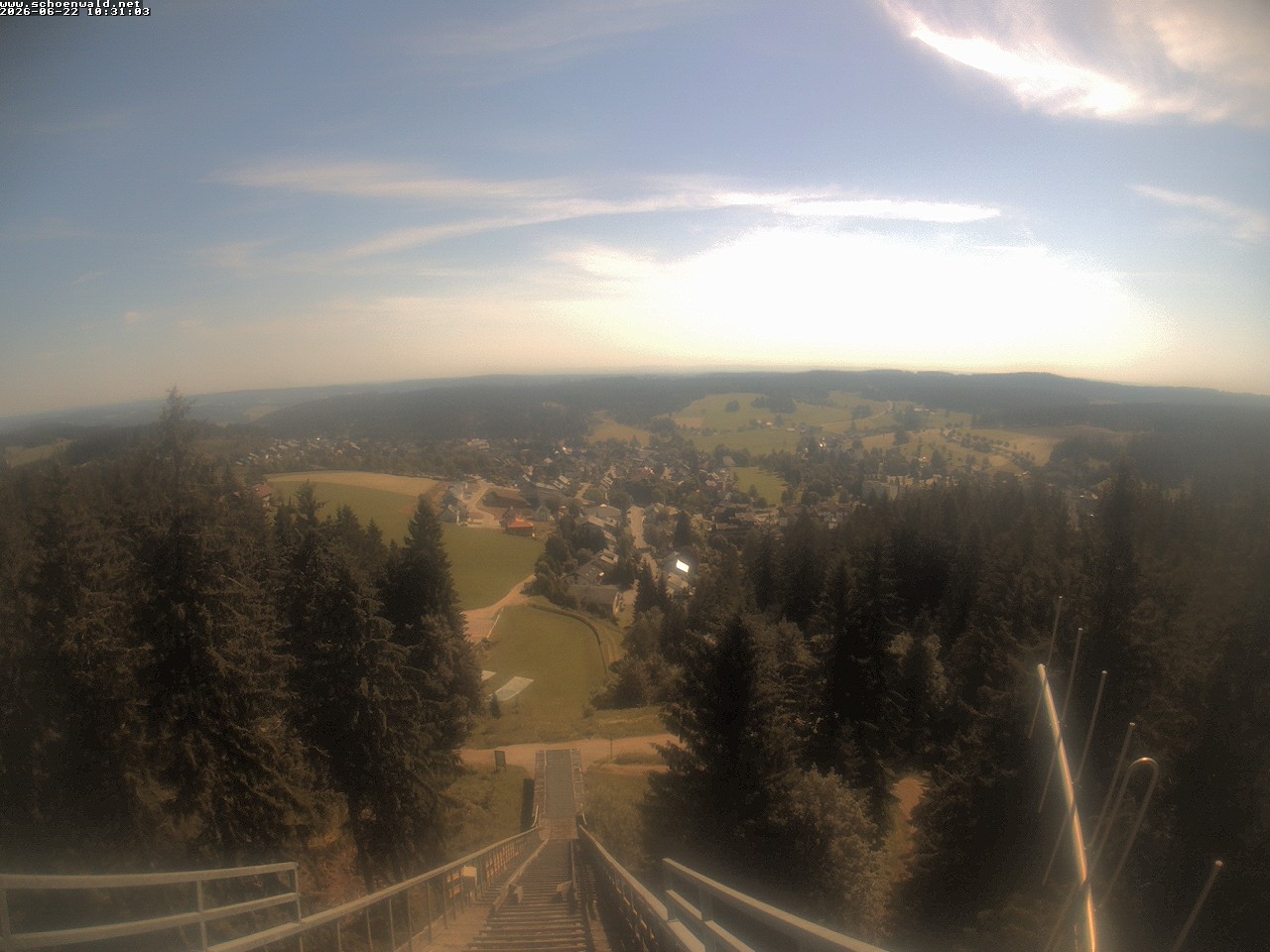 Archived image Webcam View to Schoenwald