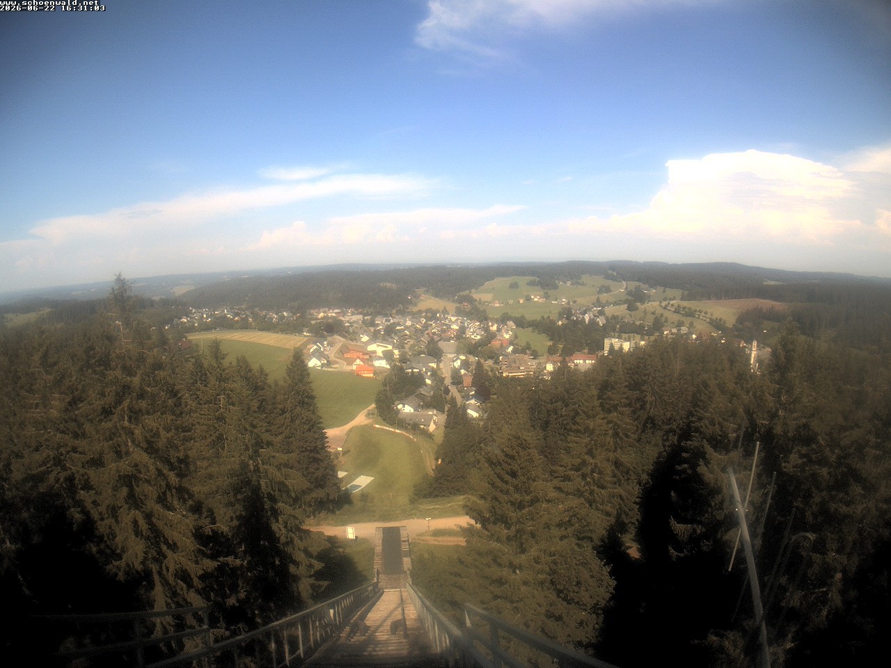 Archived image Webcam View to Schoenwald