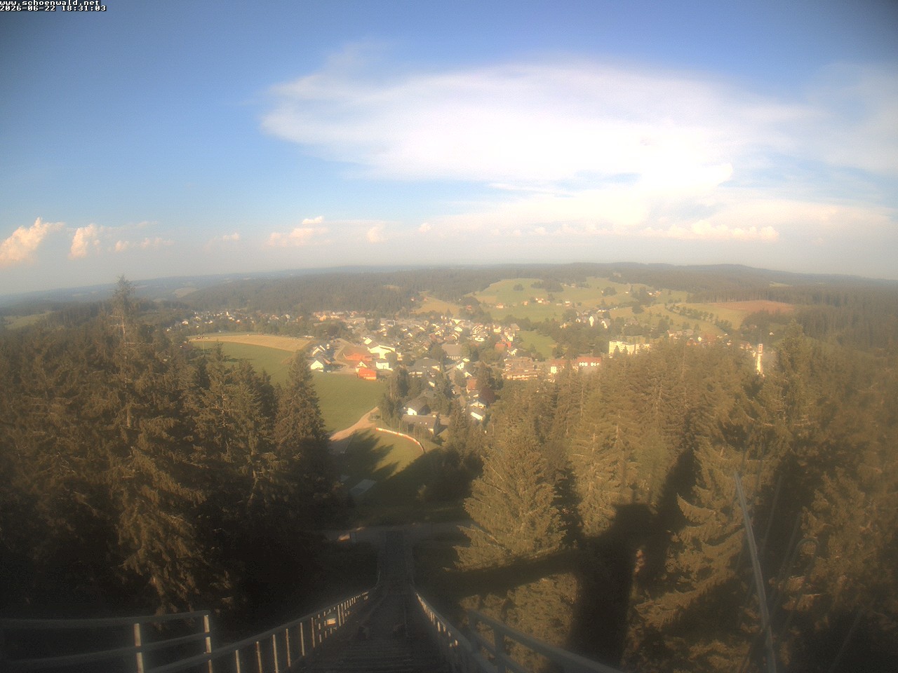Archived image Webcam View to Schoenwald