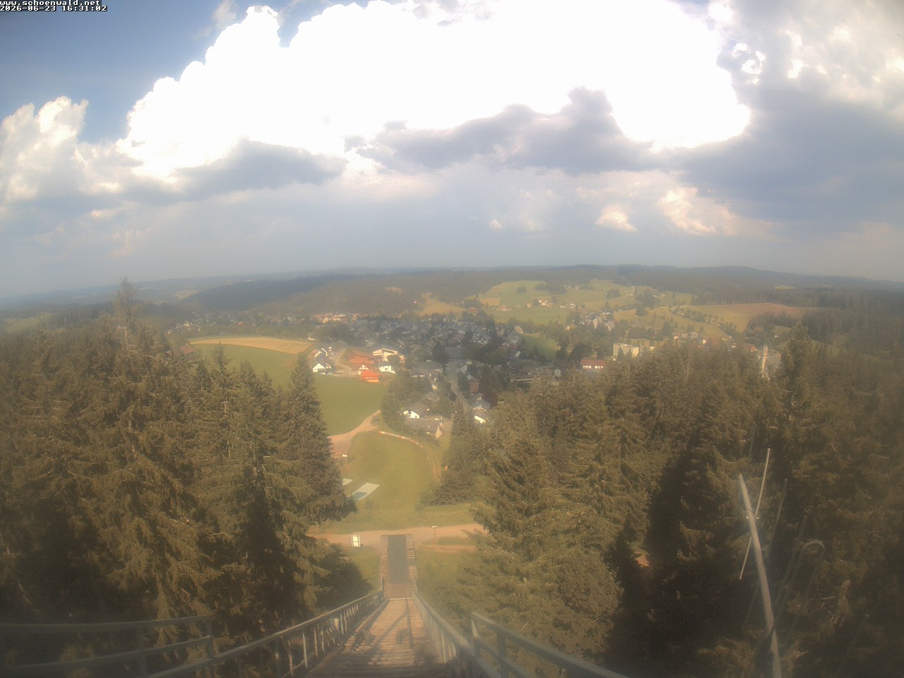 Archived image Webcam View to Schoenwald