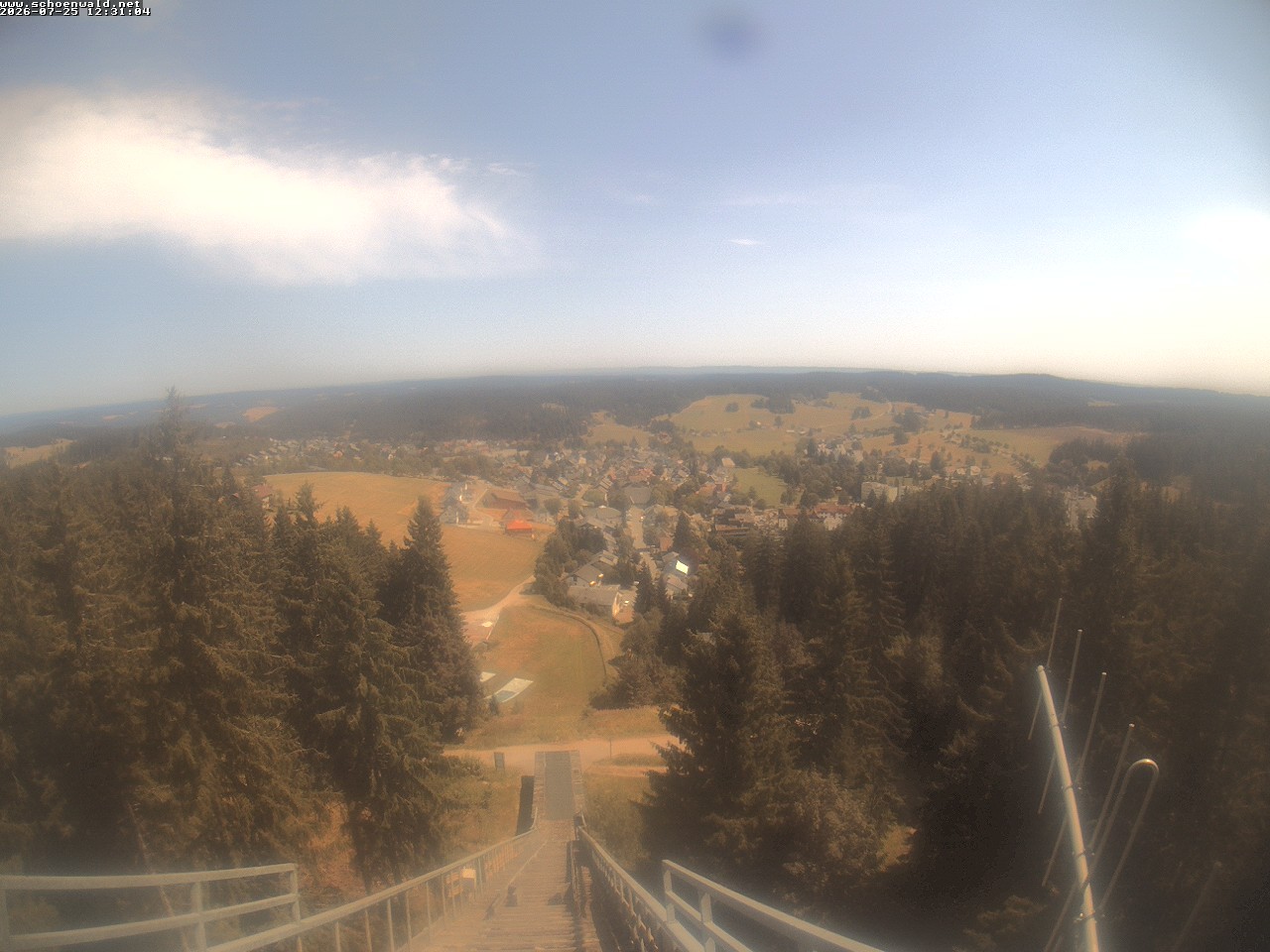 Archived image Webcam View to Schoenwald
