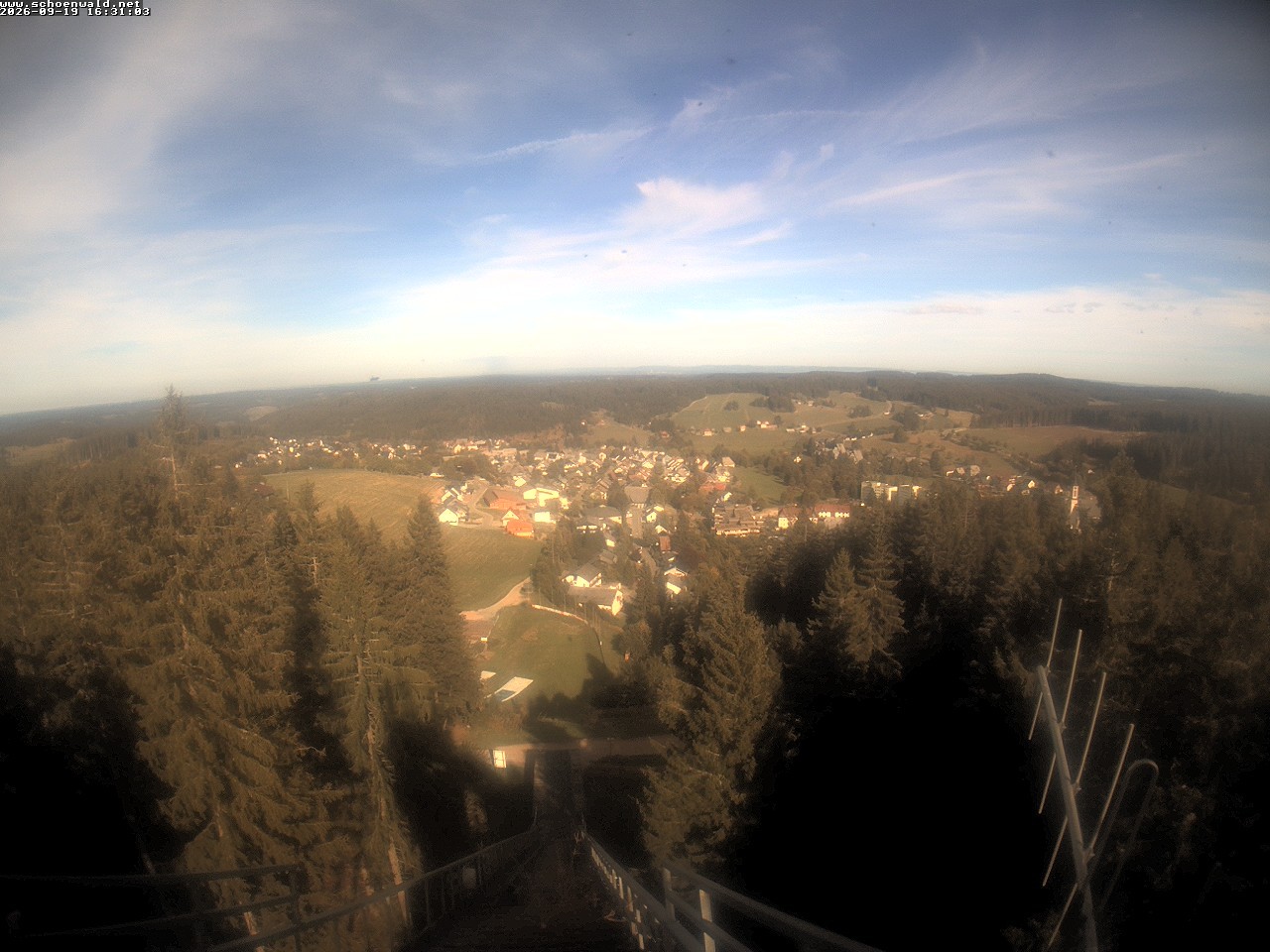 Archived image Webcam View to Schoenwald