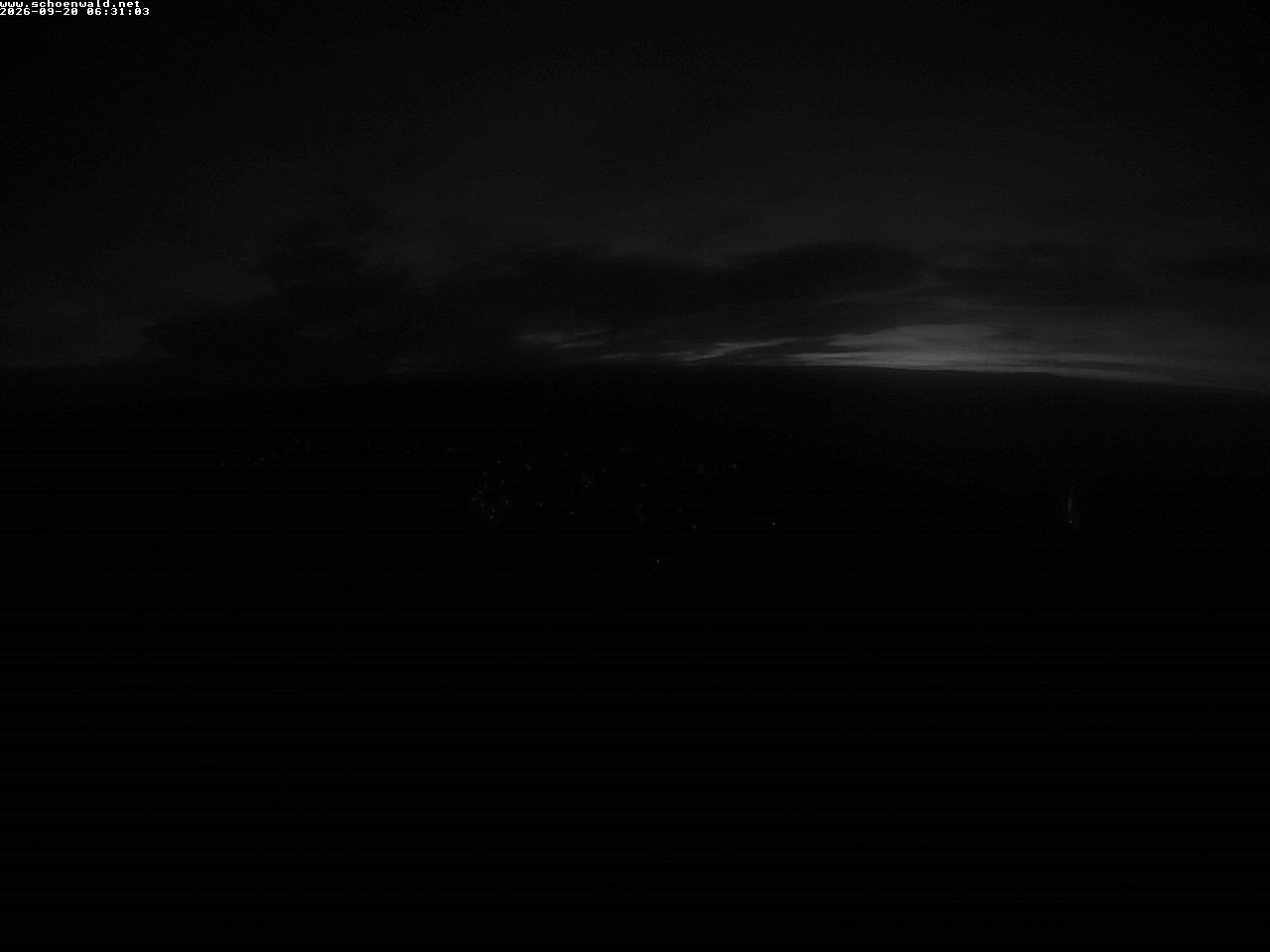 Archived image Webcam View to Schoenwald