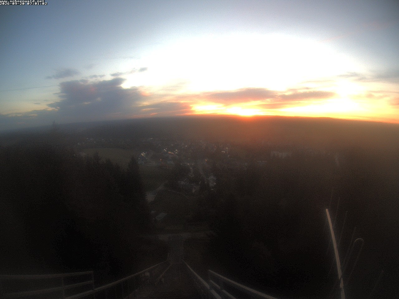Archived image Webcam View to Schoenwald