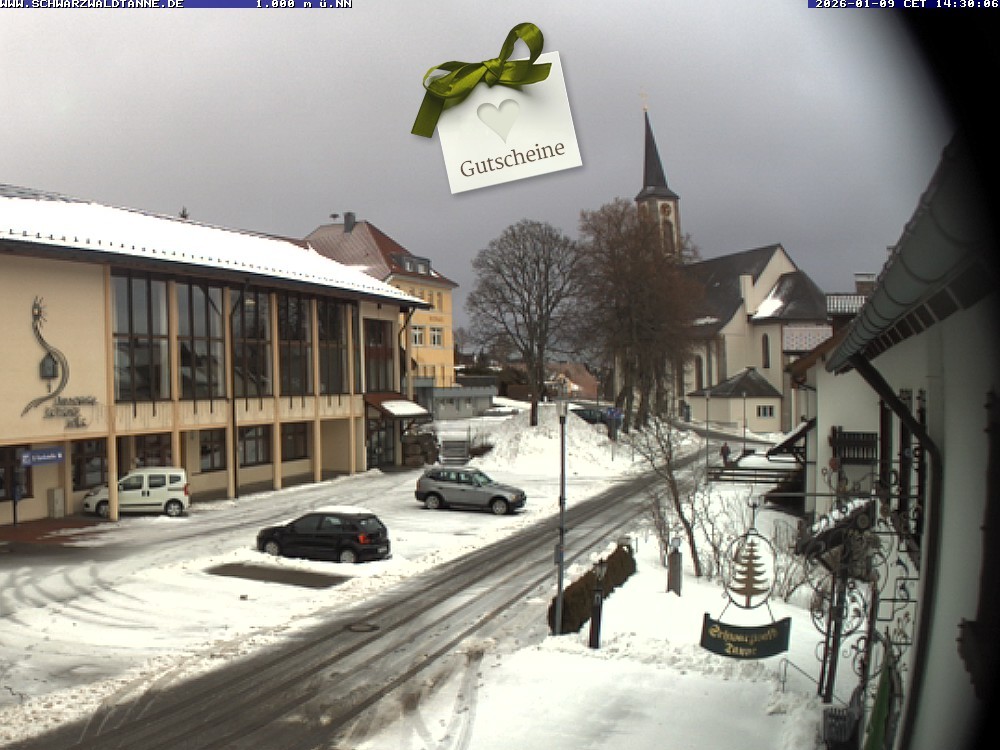 Archiv Foto Webcam Schönwald: Blick vom Gasthof Schwarzwaldtanne