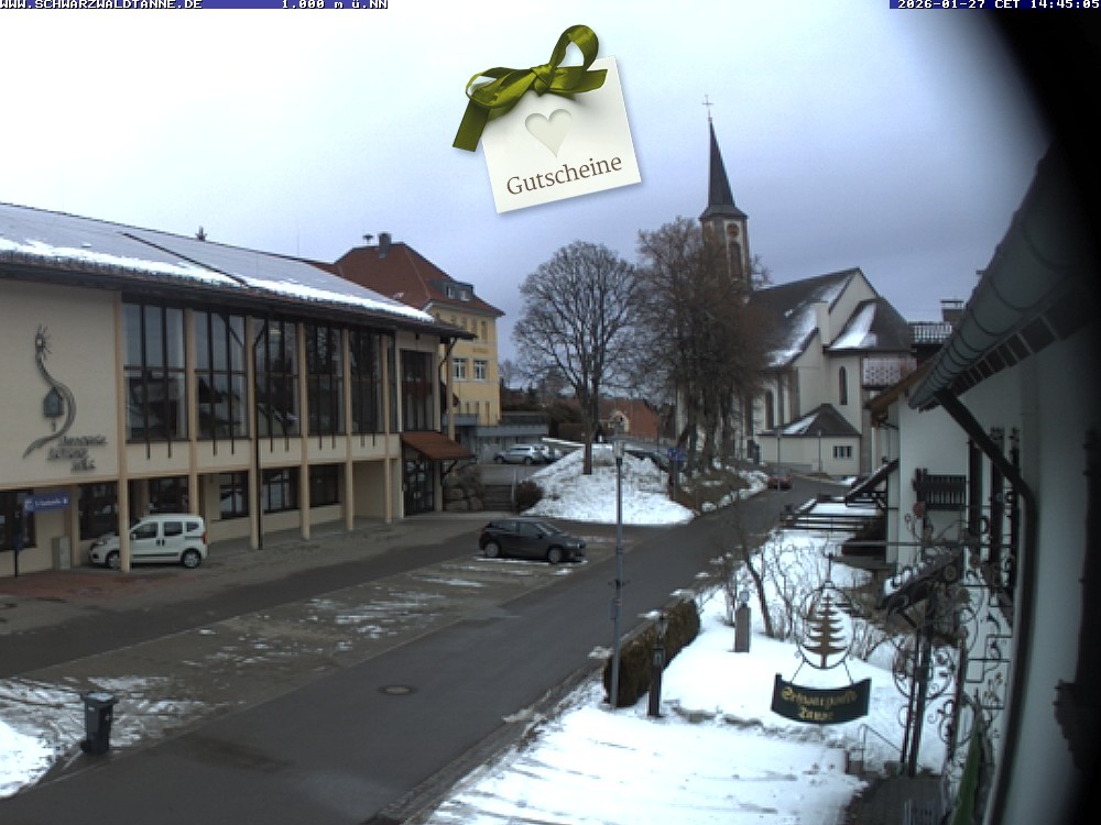 Archiv Foto Webcam Schönwald: Blick vom Gasthof Schwarzwaldtanne