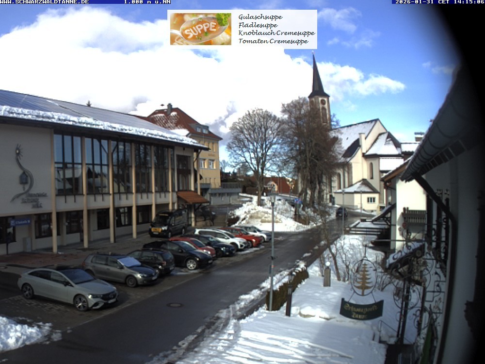 Archiv Foto Webcam Schönwald: Blick vom Gasthof Schwarzwaldtanne