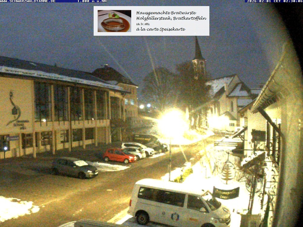 Archived image Webcam View from Guesthouse "Schwarzwaldtanne"
